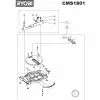 Ryobi CMS1801 Spare Parts List Type: 1000019048